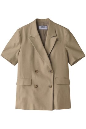 【サードマガジン/THIRD MAGAZINE】 リネン混ショートスリーブジャケット人気、トレンドファッション・服の通販 founy(ファニー) ファッション Fashion レディースファッション Fashion for Women アウター Coat / Outerwear Collection レディースジャケット・軽アウター Jackets シンプル Simple, Minimal ジャケット Jacket, Outerwear スリーブ Sleeve, Long Sleeve / Short Sleeve ダブル Double, Double-Breasted ハーフ Half, Half-Length リネン Linen, Linen Fabric 半袖 Short Sleeve, Half Sleeve 夏 Summer 春 Spring S/S・春夏 SS, Spring/Summer, Warm Season |ID:prp329100003354378