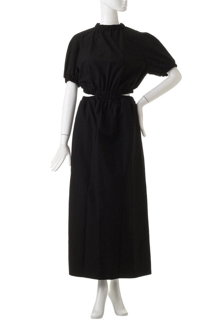 【リムアーク/RIM.ARK】のWaist open gather dress/ドレス・ワンピース 人気、トレンドファッション・服の通販 founy(ファニー) 　ファッション　Fashion　レディースファッション　Fashion for Women　ワンピース　Dresses　フォーマル・パーティードレス・結婚式用ドレス　Elegant & Casual Dresses　チュニック　Tunic Tops & Dresses　なめらか　Smooth, Silky Texture　オケージョン　Occasion Wear　ギャザー　Gathered, Ruffled　コンパクト　Compact, Small Size　タイプライター　Typewriter Fabric, Crisp Cotton　チュニック　Tunic, Long Top　ドレス　Dress, One-Piece　ロング　Long, Long-Length　other-2|ID: prp329100003356876 ipo3291000000032887469