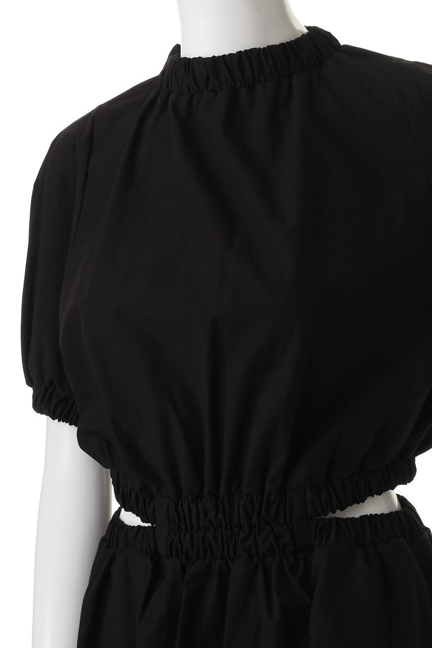 【リムアーク/RIM.ARK】のWaist open gather dress/ドレス・ワンピース 人気、トレンドファッション・服の通販 founy(ファニー) 　ファッション　Fashion　レディースファッション　Fashion for Women　ワンピース　Dresses　フォーマル・パーティードレス・結婚式用ドレス　Elegant & Casual Dresses　チュニック　Tunic Tops & Dresses　なめらか　Smooth, Silky Texture　オケージョン　Occasion Wear　ギャザー　Gathered, Ruffled　コンパクト　Compact, Small Size　タイプライター　Typewriter Fabric, Crisp Cotton　チュニック　Tunic, Long Top　ドレス　Dress, One-Piece　ロング　Long, Long-Length　other-5|ID: prp329100003356876 ipo3291000000032887481