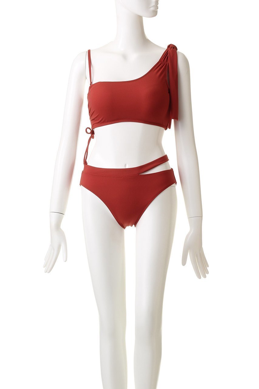 【レイール/Reir】の【San-ai Resort】Eco RibワンショルダーWアップ 人気、トレンドファッション・服の通販 founy(ファニー) 　ファッション　Fashion　レディースファッション　Fashion for Women　水着　Swimwear　レディース水着・ビーチウェア　Swimwear & Beachwear　アンダー　Underwear Essentials　ショルダー　Shoulder, Shoulder Strap　ショーツ　Shorts, Short Pants　スポーツ　Sports, Activewear　トレンド　Trend, Trending Now　ビーチ　Beach, Seaside　リボン　Ribbon, Bow　ワイヤー　Wire, Wired Bra　水着　Swimsuit, Swimwear　other-2|ID: prp329100003361745 ipo3291000000035480675