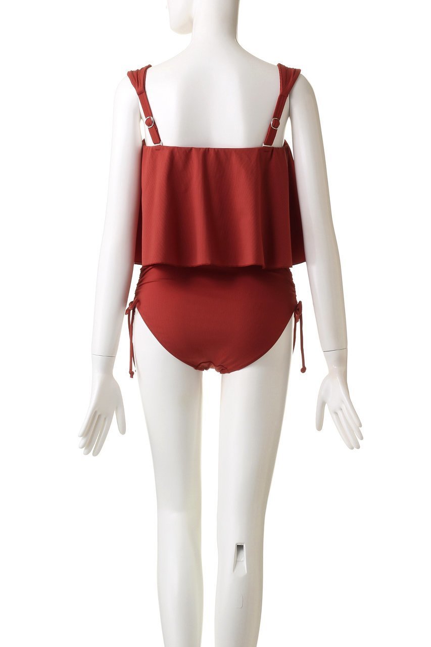 【レイール/Reir】の【San-ai Resort】Eco Ribワンピ見えビキニ 人気、トレンドファッション・服の通販 founy(ファニー) 　ファッション　Fashion　レディースファッション　WOMEN　水着　Swimwear　水着　Swimwear　ギャザー　Gather　ストレッチ　Stretch　スポーツ　Sports　セパレート　Separate　ビキニ　Bikini　フレア　Flare　ラップ　Wrap　リラックス　Relax　ワイヤー　Wire　水着　Swimsuit　other-4|ID: prp329100003361751 ipo3291000000031407069