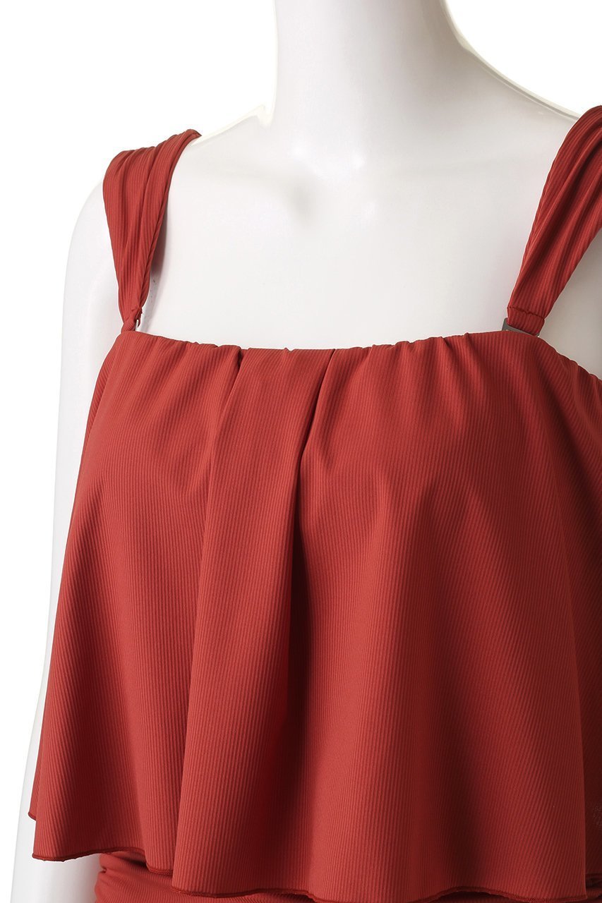 【レイール/Reir】の【San-ai Resort】Eco Ribワンピ見えビキニ 人気、トレンドファッション・服の通販 founy(ファニー) 　ファッション　Fashion　レディースファッション　WOMEN　水着　Swimwear　水着　Swimwear　ギャザー　Gather　ストレッチ　Stretch　スポーツ　Sports　セパレート　Separate　ビキニ　Bikini　フレア　Flare　ラップ　Wrap　リラックス　Relax　ワイヤー　Wire　水着　Swimsuit　other-5|ID: prp329100003361751 ipo3291000000031407071