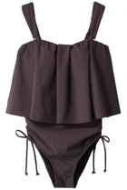 【レイール/Reir】の【San-ai Resort】Eco Ribワンピ見えビキニ グレー|ID: prp329100003361751 ipo3291000000035757931