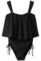 【レイール/Reir】の【San-ai Resort】Eco Ribワンピ見えビキニ ブラック|ID: prp329100003361751 ipo3291000000035757932