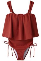 【レイール/Reir】の【San-ai Resort】Eco Ribワンピ見えビキニ オレンジ|ID: prp329100003361751 ipo3291000000035757933