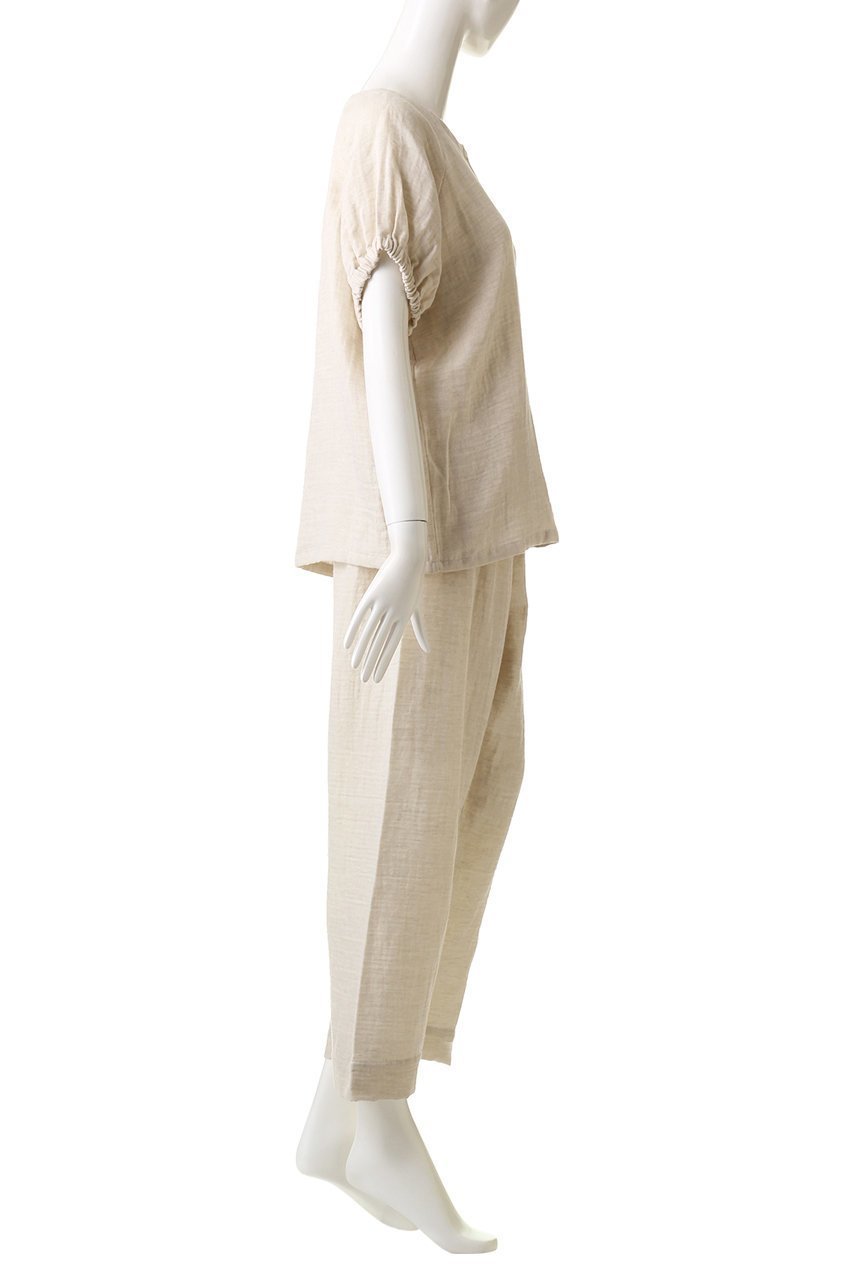 【プリスティン/PRISTINE】のCLパフスリーブPJ 人気、トレンドファッション・服の通販 founy(ファニー) 　ファッション　Fashion　レディースファッション　Fashion for Women　スリーブ　Sleeve, Long Sleeve / Short Sleeve　ダブル　Double, Double-Breasted　パジャマ　Pajamas, Sleepwear　リネン　Linen, Linen Fabric　夏　Summer　春　Spring　S/S・春夏　SS, Spring/Summer, Warm Season　other-3|ID: prp329100003361764 ipo3291000000032831878