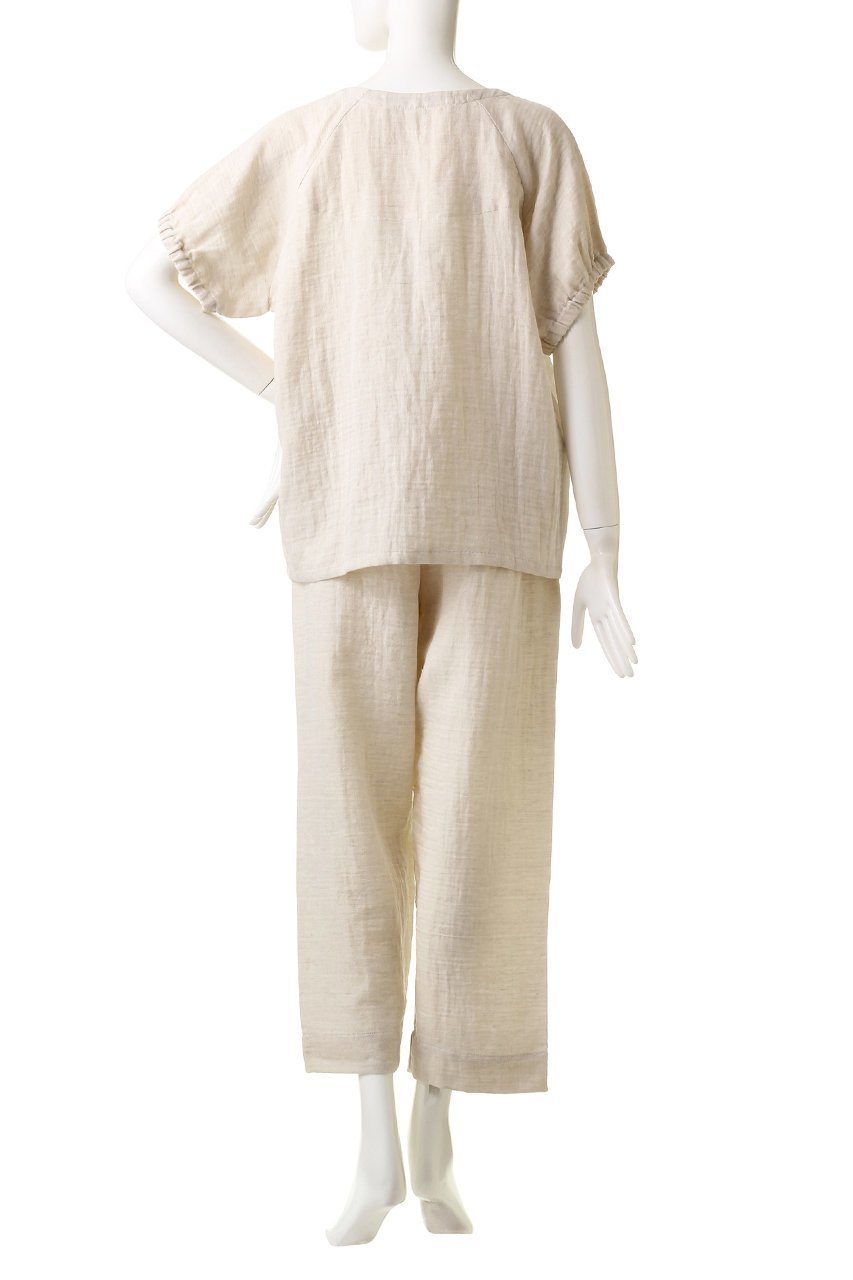 【プリスティン/PRISTINE】のCLパフスリーブPJ 人気、トレンドファッション・服の通販 founy(ファニー) 　ファッション　Fashion　レディースファッション　Fashion for Women　スリーブ　Sleeve, Long Sleeve / Short Sleeve　ダブル　Double, Double-Breasted　パジャマ　Pajamas, Sleepwear　リネン　Linen, Linen Fabric　夏　Summer　春　Spring　S/S・春夏　SS, Spring/Summer, Warm Season　other-4|ID: prp329100003361764 ipo3291000000032831879