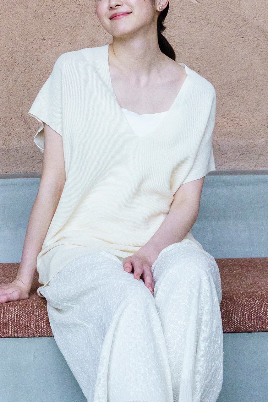 【プリスティン/PRISTINE】のペーパーコットンフレンチスリーブPO 人気、トレンドファッション・服の通販 founy(ファニー) 　ファッション　Fashion　レディースファッション　Fashion for Women　トップス・カットソー　Cut & Sew Tops　シャツ・ブラウス・オフィスカジュアル　Elegant Blouses & Button-Ups　ロングTシャツ・Tシャツ　Longline T-Shirts & Tees　カットソー・ベーシックTシャツ　Cut-and-Sewn Tops / Stretch Tees & Basics　サマー　Summer, Summer Style　ショート　Short, Short Length　シンプル　Simple, Minimal　スリーブ　Sleeve, Long Sleeve / Short Sleeve　フレンチ　French, French Style　ペーパー　Paper, Kraft Paper　夏　Summer　春　Spring　S/S・春夏　SS, Spring/Summer, Warm Season　other-6|ID: prp329100003361766 ipo3291000000037006193