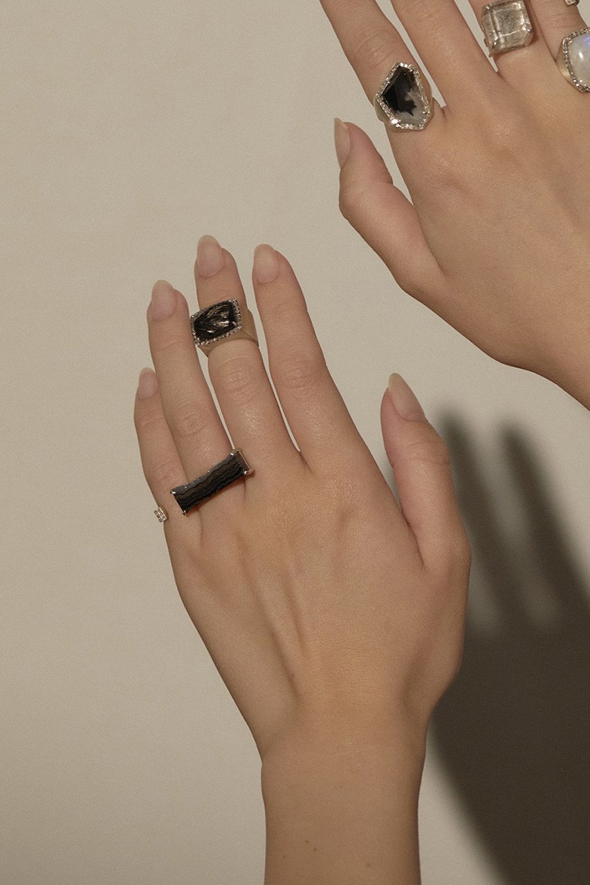 【アドリン ヒュー/Adlin Hue】のセラフィナイト Minya Pinky リング 人気、トレンドファッション・服の通販 founy(ファニー) 　ファッション　Fashion　レディースファッション　Fashion for Women　ジュエリー　Jewelry　ストーン　Stone, Gem-Like　モダン　Modern, Contemporary　other-2|ID: prp329100003364541 ipo3291000000035761165