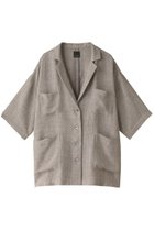 【ローズバッド/ROSE BUD】のリネンライクシャツジャケット ベージュ|ID:prp329100003364553