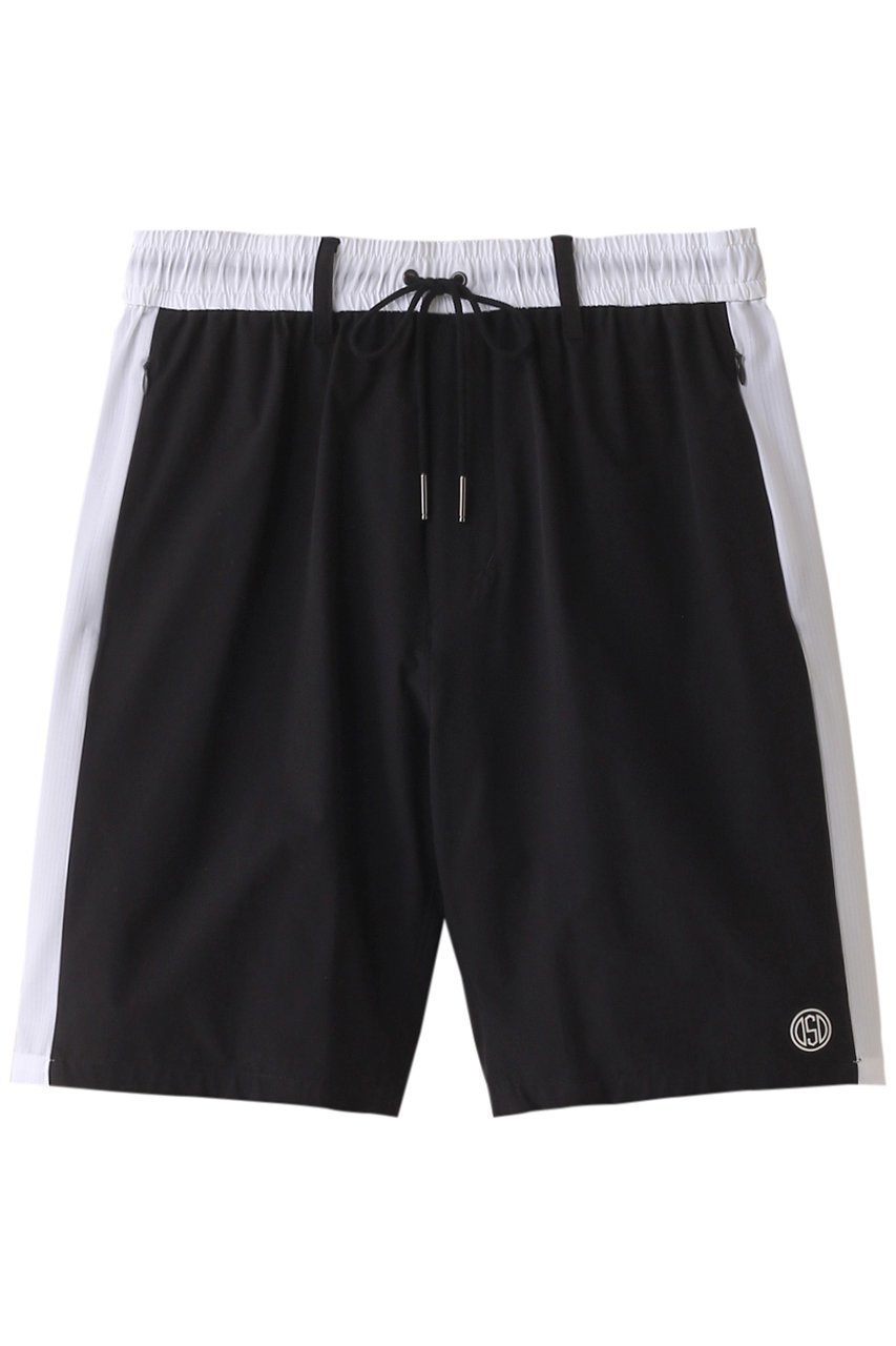 【オブシディアン/OBSIDIAN / MEN】の【MEN】WIND SHORTS インテリア・キッズ・メンズ・レディースファッション・服の通販 founy(ファニー) 　ファッション　Fashion　メンズファッション　Fashion for Men　ボトムス　Bottoms　ショート　Short, Short Length　シンプル　Simple, Minimal　スポーツ　Sports, Activewear　ポケット　Pocket, Pocket Detail　ブラック×ホワイトライン|ID: prp329100003364554 ipo3291000000032805536