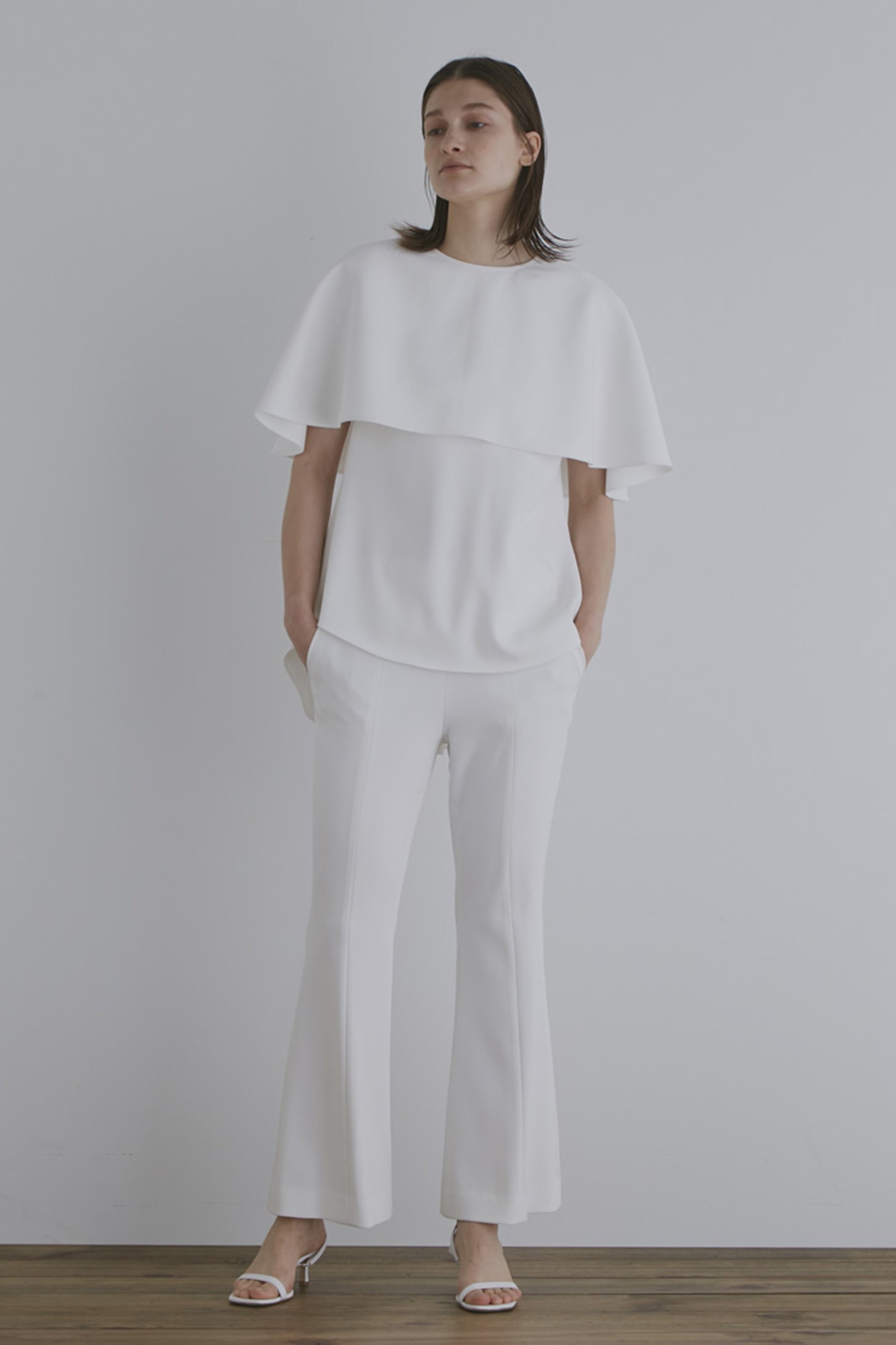 【ル フィル/LE PHIL】の2WAYツイルフレアパンツ 人気、トレンドファッション・服の通販 founy(ファニー) 　ファッション　Fashion　レディースファッション　WOMEN　パンツ　Pants　おすすめ　Recommend　クロップド　Cropped　ジャケット　Jacket　フレア　Flare　エレガント 上品　Elegant　other-8|ID: prp329100003377156 ipo3291000000031406699