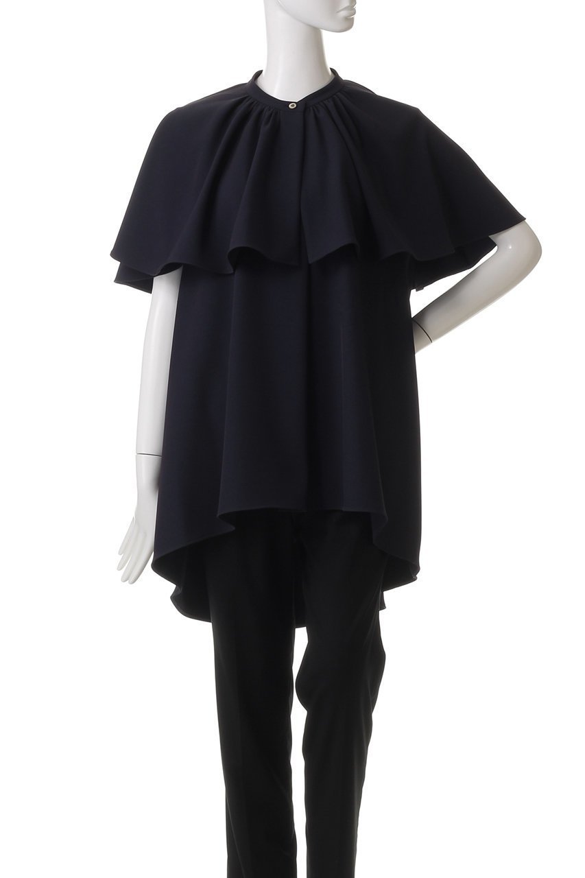 【ル フィル/LE PHIL】の2WAYツイルケープブラウス 人気、トレンドファッション・服の通販 founy(ファニー) 　ファッション　Fashion　レディースファッション　Fashion for Women　トップス・カットソー　Cut & Sew Tops　シャツ・ブラウス・オフィスカジュアル　Elegant Blouses & Button-Ups　コンパクト　Compact, Small Size　ショート　Short, Short Length　ストレッチ　Stretch, Stretchy Fabric　スリーブ　Sleeve, Long Sleeve / Short Sleeve　セットアップ　Set-Up, Coordinated Outfit　ツイル　Twist, Twisted Detail　トレンド　Trend, Trending Now　ドレープ　Drape, Draping Fabric　ノースリーブ　Sleeveless, No-Sleeve　バランス　Balance, Style Balance　ベーシック　Basic, Essential　エレガント 上品　Elegant　other-2|ID: prp329100003377157 ipo3291000000032873946