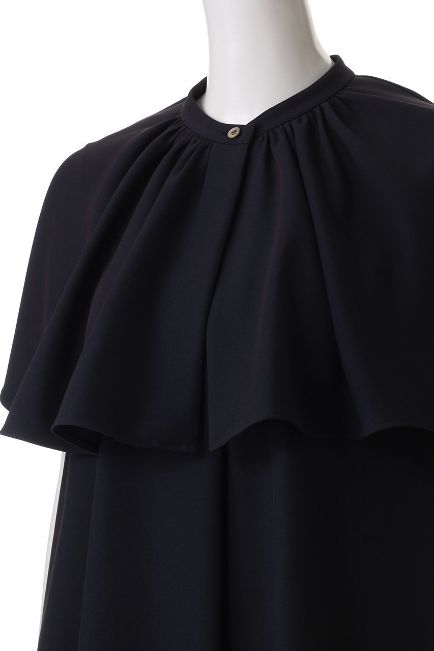 【ル フィル/LE PHIL】の2WAYツイルケープブラウス 人気、トレンドファッション・服の通販 founy(ファニー) 　ファッション　Fashion　レディースファッション　Fashion for Women　トップス・カットソー　Cut & Sew Tops　シャツ・ブラウス・オフィスカジュアル　Elegant Blouses & Button-Ups　コンパクト　Compact, Small Size　ショート　Short, Short Length　ストレッチ　Stretch, Stretchy Fabric　スリーブ　Sleeve, Long Sleeve / Short Sleeve　セットアップ　Set-Up, Coordinated Outfit　ツイル　Twist, Twisted Detail　トレンド　Trend, Trending Now　ドレープ　Drape, Draping Fabric　ノースリーブ　Sleeveless, No-Sleeve　バランス　Balance, Style Balance　ベーシック　Basic, Essential　エレガント 上品　Elegant　other-5|ID: prp329100003377157 ipo3291000000032873961
