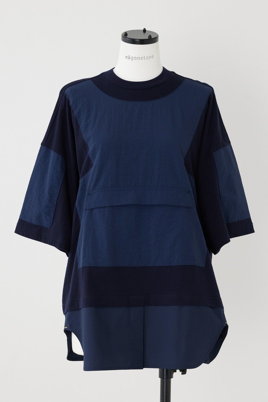 【ナゴンスタンス/nagonstans】のソフト天竺 ベストレイヤードライク T/SH Tシャツ インテリア・キッズ・メンズ・レディースファッション・服の通販 founy(ファニー) ファッション Fashion レディースファッション Fashion for Women アウター Coat / Outerwear Collection トップス・カットソー Cut & Sew Tops シャツ・ブラウス・オフィスカジュアル Elegant Blouses & Button-Ups ロングTシャツ・Tシャツ Longline T-Shirts & Tees ベスト&ジレ / 重ね着スタイル Vests & Gilets カットソー・ベーシックTシャツ Cut-and-Sewn Tops / Stretch Tees & Basics インナー Innerwear カットソー Cut and Sewn Top ショート Short, Short Length シンプル Simple, Minimal スリーブ Sleeve, Long Sleeve / Short Sleeve ドッキング Docking, Mixed Material ベスト Vest, Waistcoat Space|ID: prp329100003379717 ipo3291000000036794790