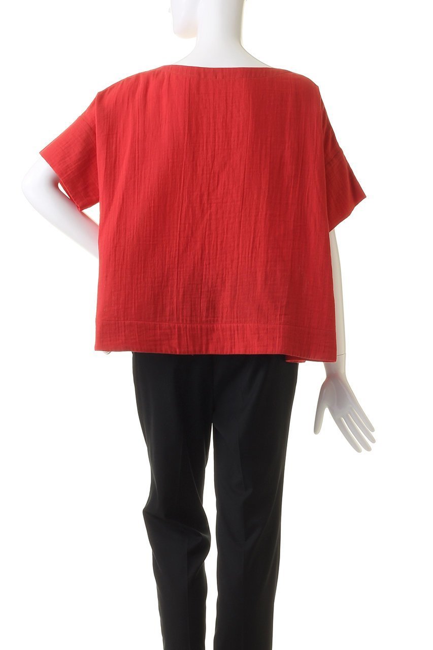 【プレインピープル/PLAIN PEOPLE】のダブルガーゼ半袖ブラウス 人気、トレンドファッション・服の通販 founy(ファニー) 　ファッション　Fashion　レディースファッション　WOMEN　トップス・カットソー　Tops/Tshirt　シャツ/ブラウス　Shirts/Blouses　インド　India　ショート　Short　スリーブ　Sleeve　ダブル　Double　ワッシャー　Washer　半袖　Short Sleeve　夏　Summer　other-4|ID: prp329100003379794 ipo3291000000031264294