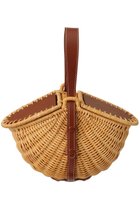 【デイジーリン/DAISY LIN】のBag “Bell Rattan” ナチュラル×ブラウン|ID: prp329100003379814 ipo3291000000032794841