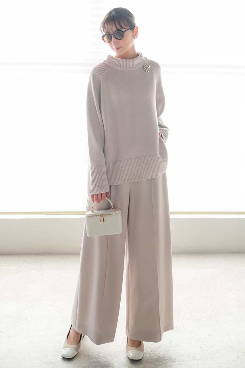 【デイジーリン/DAISY LIN】のASHINAGA PANTS 人気、トレンドファッション・服の通販 founy(ファニー) 　ファッション　Fashion　レディースファッション　Fashion for Women　パンツ　Pants & Trousers　なめらか　Smooth, Silky Texture　ウォッシャブル　Machine Washable　スタイリッシュ　Stylish, Fashionable　センター　Center, Center Line　フロント　Front, Front Design　ワイド　Wide, Wide Fit　再入荷　Restock / Back in Stock　other-5|ID: prp329100003379844 ipo3291000000035394650