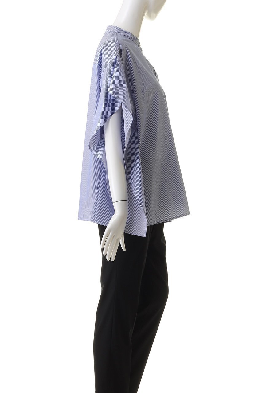 【クラネ/CLANE】のSTAND COLLAR WIDE BOX SHIRT シャツ/ブラウス 人気、トレンドファッション・服の通販 founy(ファニー) 　ファッション　Fashion　レディースファッション　WOMEN　トップス・カットソー　Tops/Tshirt　シャツ/ブラウス　Shirts/Blouses　おすすめ　Recommend　ショート　Short　スリーブ　Sleeve　フリル　Frills　ボックス　Box　ポンチョ　Poncho　マキシ　Maxi　other-3|ID: prp329100003381915 ipo3291000000031406396