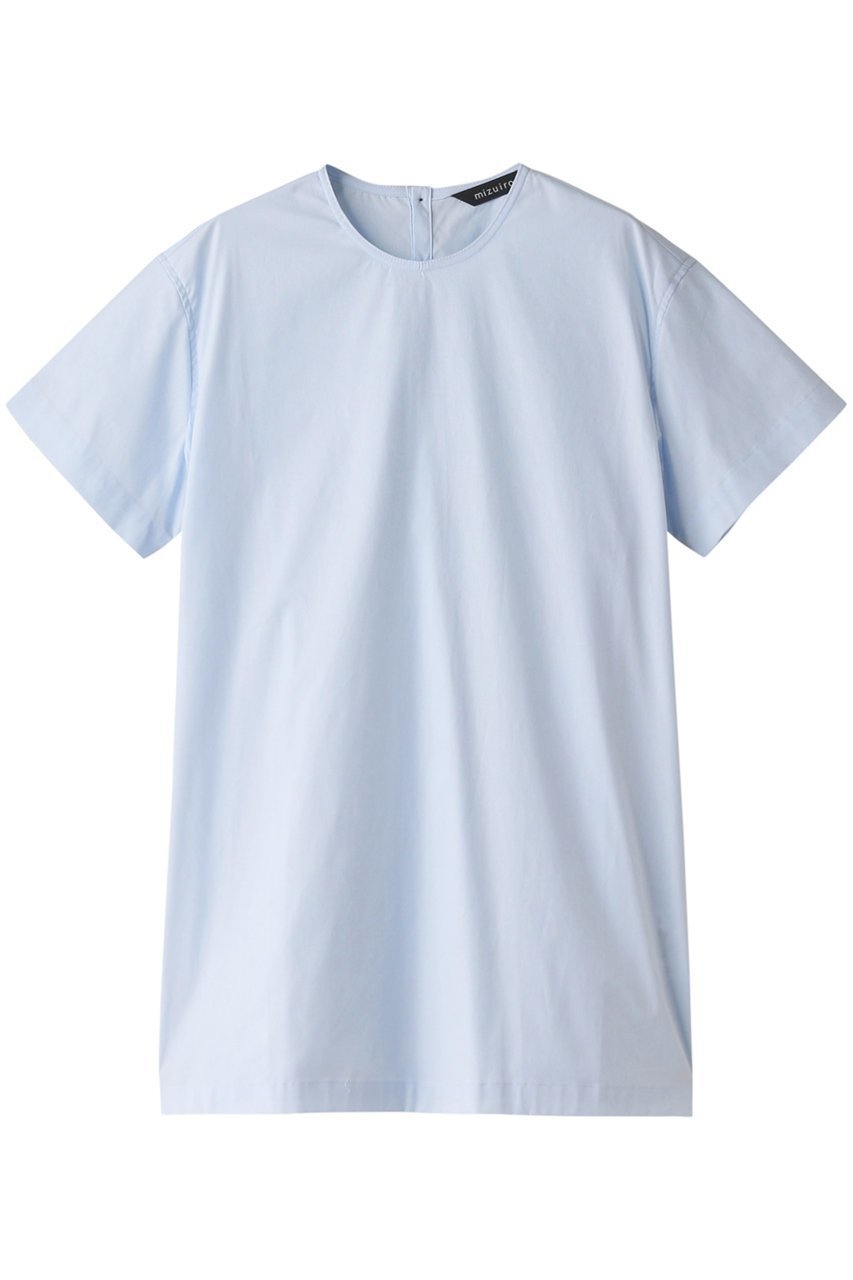 【ミズイロ インド/mizuiro ind】のcrew neck tunic チュニック インテリア・キッズ・メンズ・レディースファッション・服の通販 founy(ファニー) 　ファッション　Fashion　レディースファッション　Fashion for Women　ワンピース　Dresses　チュニック　Tunic Tops & Dresses　シンプル　Simple, Minimal　チュニック　Tunic, Long Top　ライトブルー|ID: prp329100003381917 ipo3291000000032902247