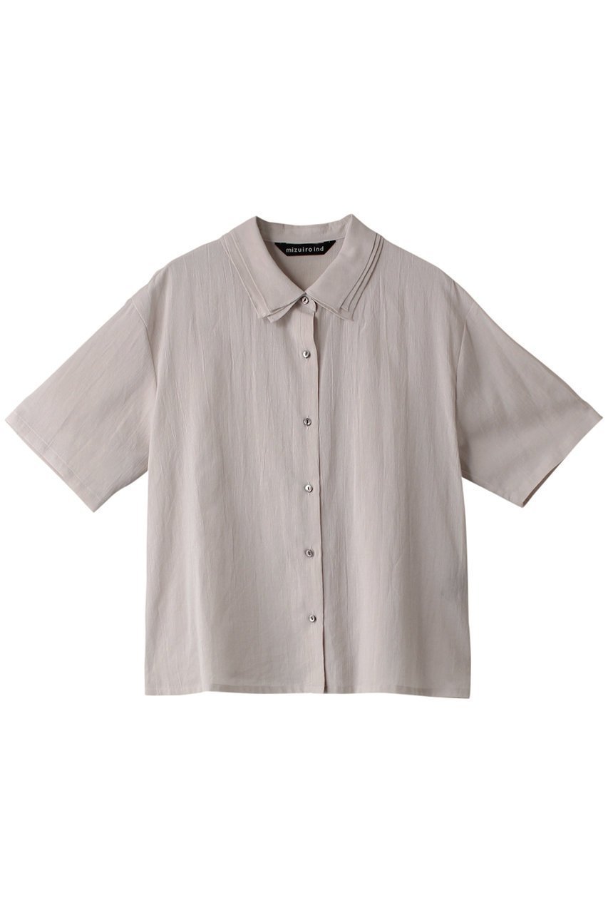 【ミズイロ インド/mizuiro ind】のtriple collar shirt シャツ インテリア・キッズ・メンズ・レディースファッション・服の通販 founy(ファニー) 　ファッション　Fashion　レディースファッション　WOMEN　トップス・カットソー　Tops/Tshirt　シャツ/ブラウス　Shirts/Blouses　ショート　Short　シンプル　Simple　スリーブ　Sleeve　トリプル　Triple　ファブリック　Fabric　夏　Summer　定番　Standard　羽織　Haori　l.gray|ID: prp329100003388850 ipo3291000000026950091