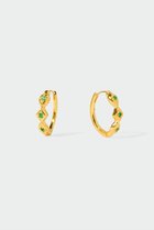 【アヤミ ジュエリー/AYAMI jewelry】のSparkling Emerald ピアス ゴールド|ID:prp329100003390515