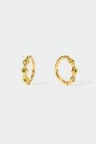 【アヤミ ジュエリー/AYAMI jewelry】のSparkling Emerald イヤリング ゴールド|ID:prp329100003390516
