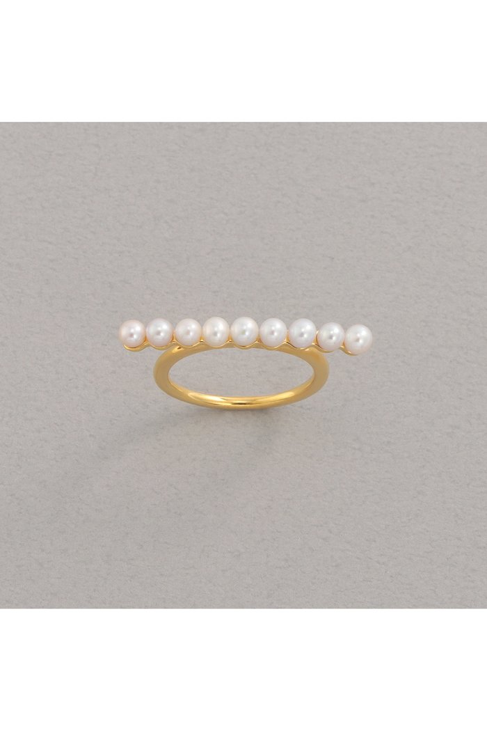 【プラス ヴァンドーム/Plus Vendome】のPEARL BARリング インテリア・キッズ・メンズ・レディースファッション・服の通販 founy(ファニー) https://founy.com/ ファッション Fashion レディースファッション Fashion for Women イエロー Yellow コーティング Coating, Coated Finish パール Pearl, Pearl Accent |ID: prp329100003392216 ipo3291000000022538187