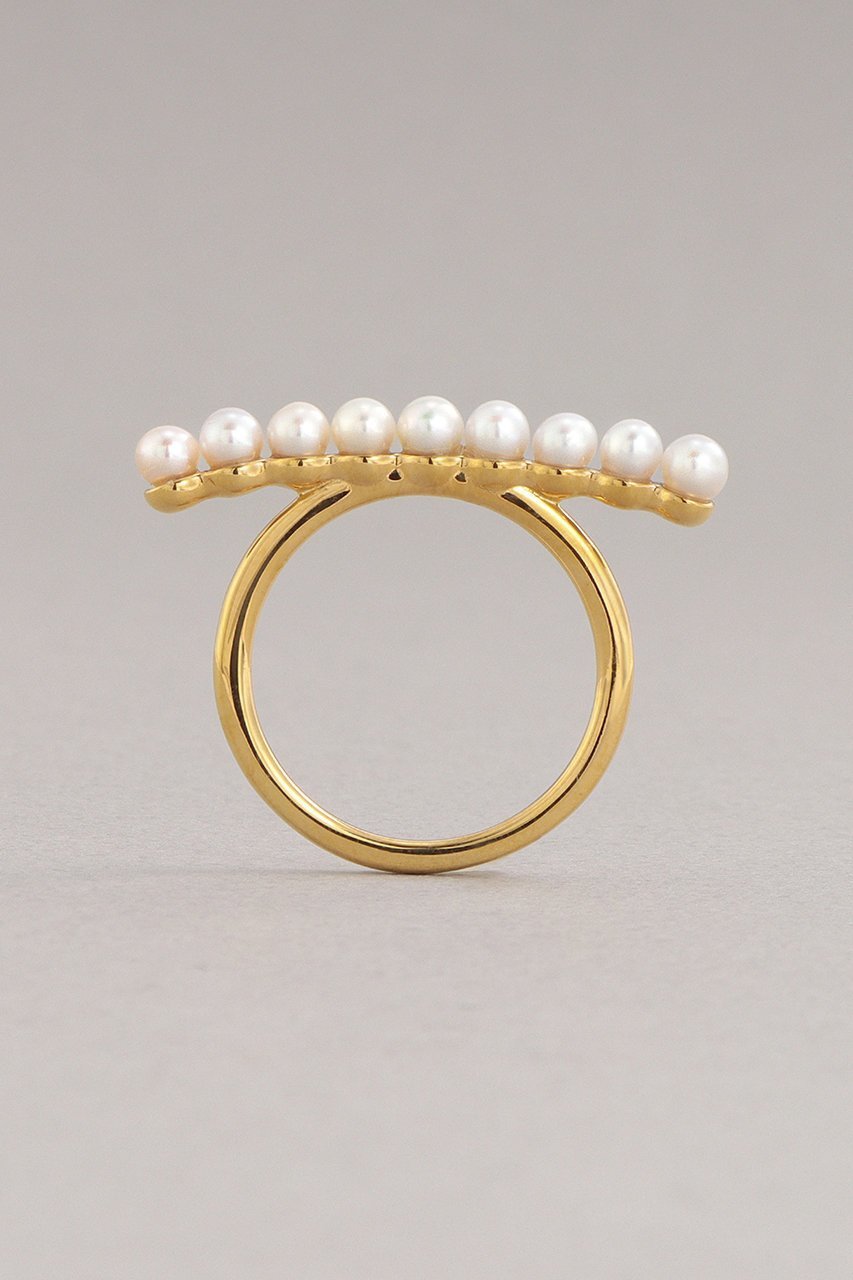 【プラス ヴァンドーム/Plus Vendome】のPEARL BARリング 人気、トレンドファッション・服の通販 founy(ファニー) 　ファッション　Fashion　レディースファッション　Fashion for Women　イエロー　Yellow　コーティング　Coating, Coated Finish　パール　Pearl, Pearl Accent　再入荷　Restock / Back in Stock　other-3|ID: prp329100003392216 ipo3291000000035347656