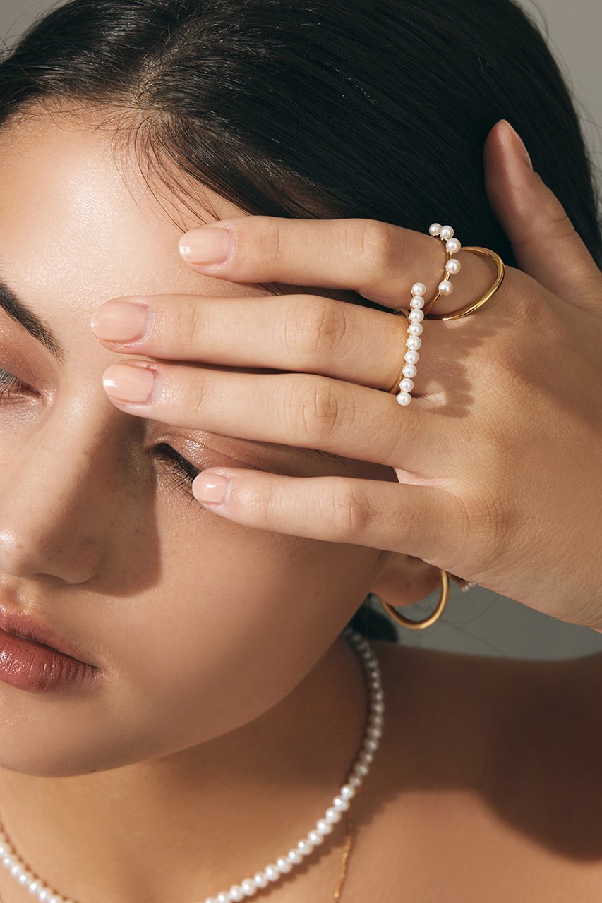 【プラス ヴァンドーム/Plus Vendome】のPEARL BARリング 人気、トレンドファッション・服の通販 founy(ファニー) 　ファッション　Fashion　レディースファッション　Fashion for Women　イエロー　Yellow　コーティング　Coating, Coated Finish　パール　Pearl, Pearl Accent　再入荷　Restock / Back in Stock　other-4|ID: prp329100003392216 ipo3291000000035347658