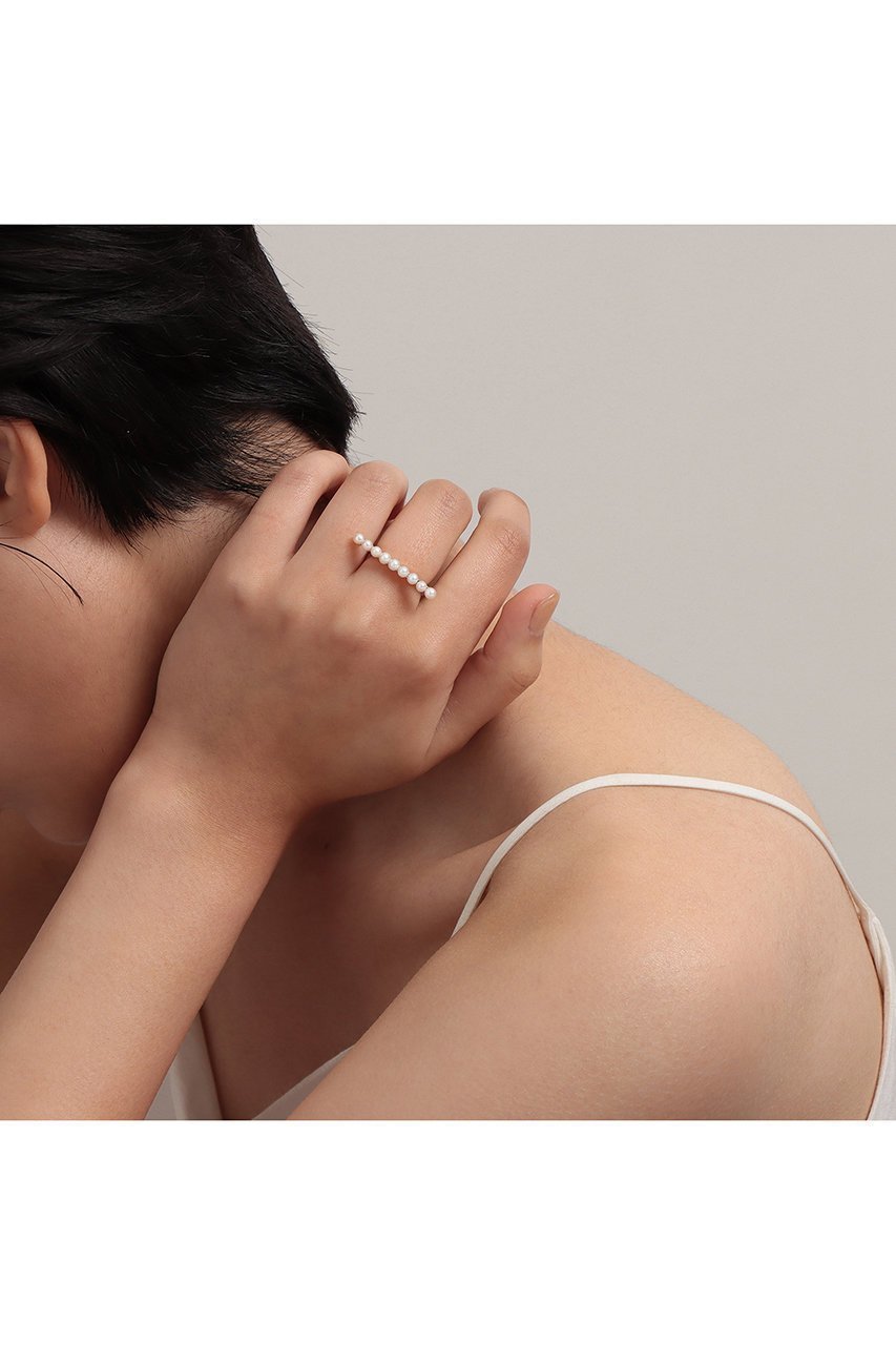 【プラス ヴァンドーム/Plus Vendome】のPEARL BARリング 人気、トレンドファッション・服の通販 founy(ファニー) 　ファッション　Fashion　レディースファッション　Fashion for Women　イエロー　Yellow　コーティング　Coating, Coated Finish　パール　Pearl, Pearl Accent　再入荷　Restock / Back in Stock　other-5|ID: prp329100003392216 ipo3291000000035347661