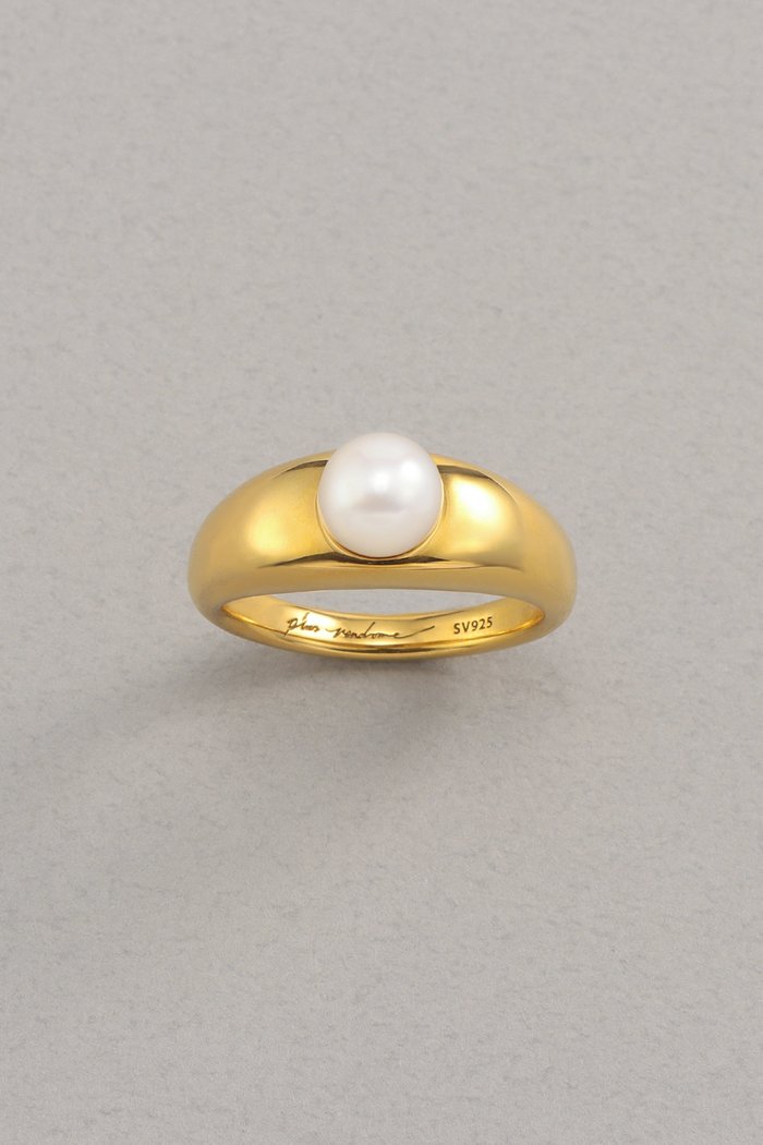 【プラス ヴァンドーム/Plus Vendome】のPEARL 1粒リング インテリア・キッズ・メンズ・レディースファッション・服の通販 founy(ファニー) https://founy.com/ ファッション Fashion レディースファッション Fashion for Women イエロー Yellow コーティング Coating, Coated Finish パール Pearl, Pearl Accent メタル Metal, Metal Parts |ID: prp329100003392217 ipo3291000000022538189