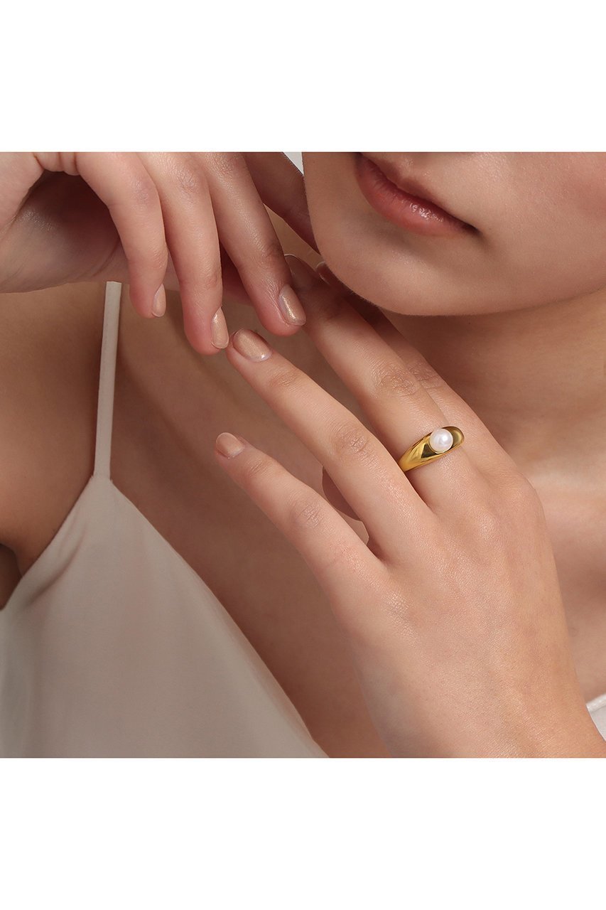 【プラス ヴァンドーム/Plus Vendome】のPEARL 1粒リング 人気、トレンドファッション・服の通販 founy(ファニー) 　ファッション　Fashion　レディースファッション　Fashion for Women　ジュエリー　Jewelry　イエロー　Yellow　コーティング　Coating, Coated Finish　パール　Pearl, Pearl Accent　メタル　Metal, Metal Parts　other-2|ID: prp329100003392217 ipo3291000000035761186