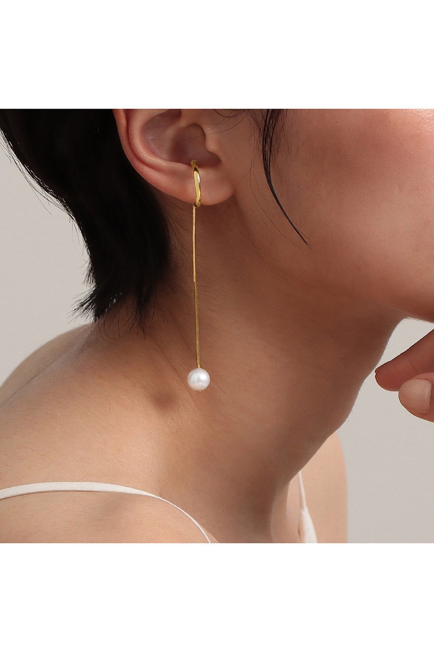 【プラス ヴァンドーム/Plus Vendome】のPEARL チェーン イヤーカフ(片耳用) 人気、トレンドファッション・服の通販 founy(ファニー) 　ファッション　Fashion　レディースファッション　Fashion for Women　ジュエリー　Jewelry　ファッションリング　Fashion Rings　イヤリング・フープ・ドロップタイプ　Hoop, Drop & Clip Earrings　イエロー　Yellow　イヤリング　Earrings　イヤーカフ　Ear Cuffs　コーティング　Coating, Coated Finish　チェーン　Chain, Chain Strap　パール　Pearl, Pearl Accent　メタル　Metal, Metal Parts　ロング　Long, Long-Length　片耳　One-Ear, Single Earring　other-2|ID: prp329100003392234 ipo3291000000031446707