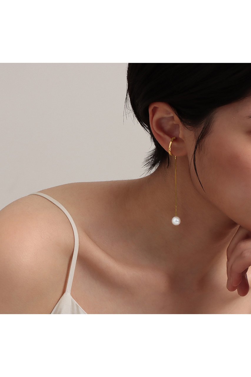 【プラス ヴァンドーム/Plus Vendome】のPEARL チェーン イヤーカフ(片耳用) 人気、トレンドファッション・服の通販 founy(ファニー) 　ファッション　Fashion　レディースファッション　Fashion for Women　ジュエリー　Jewelry　ファッションリング　Fashion Rings　イヤリング・フープ・ドロップタイプ　Hoop, Drop & Clip Earrings　イエロー　Yellow　イヤリング　Earrings　イヤーカフ　Ear Cuffs　コーティング　Coating, Coated Finish　チェーン　Chain, Chain Strap　パール　Pearl, Pearl Accent　メタル　Metal, Metal Parts　ロング　Long, Long-Length　片耳　One-Ear, Single Earring　other-3|ID: prp329100003392234 ipo3291000000031446709