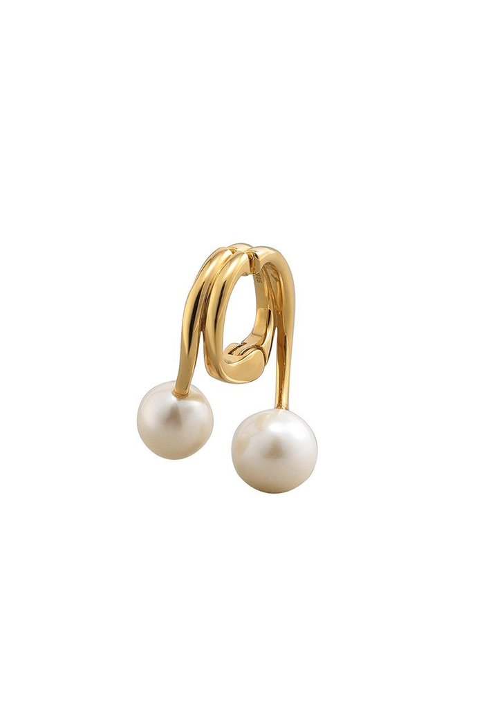 【プラス ヴァンドーム/Plus Vendome】のPEARL フィット イヤーカフ 2pearl&hoop(片耳用) インテリア・キッズ・メンズ・レディースファッション・服の通販 founy(ファニー) https://founy.com/ ファッション Fashion レディースファッション WOMEN ジュエリー Jewelry リング Rings イヤリング Earrings イエロー Yellow イヤリング Earrings イヤーカフ Ear Cuff コーティング Coating シンプル Simple パール Pearl フィット Fit メタル Metal エレガント 上品 Elegant 片耳 One Ear |ID: prp329100003392236 ipo3291000000029279018