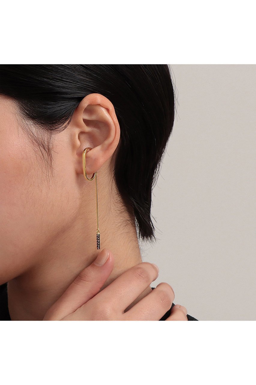 【プラス ヴァンドーム/Plus Vendome】のFINELINETATOO ジルコニア チェーン イヤーカフ(片耳用) 人気、トレンドファッション・服の通販 founy(ファニー) 　ファッション　Fashion　レディースファッション　Fashion for Women　ジュエリー　Jewelry　ファッションリング　Fashion Rings　イヤリング・フープ・ドロップタイプ　Hoop, Drop & Clip Earrings　イエロー　Yellow　イヤリング　Earrings　イヤーカフ　Ear Cuffs　コーティング　Coating, Coated Finish　シンプル　Simple, Minimal　スタイリッシュ　Stylish, Fashionable　チェーン　Chain, Chain Strap　メタル　Metal, Metal Parts　モダン　Modern, Contemporary　ロング　Long, Long-Length　片耳　One-Ear, Single Earring　other-2|ID: prp329100003392239 ipo3291000000031390732