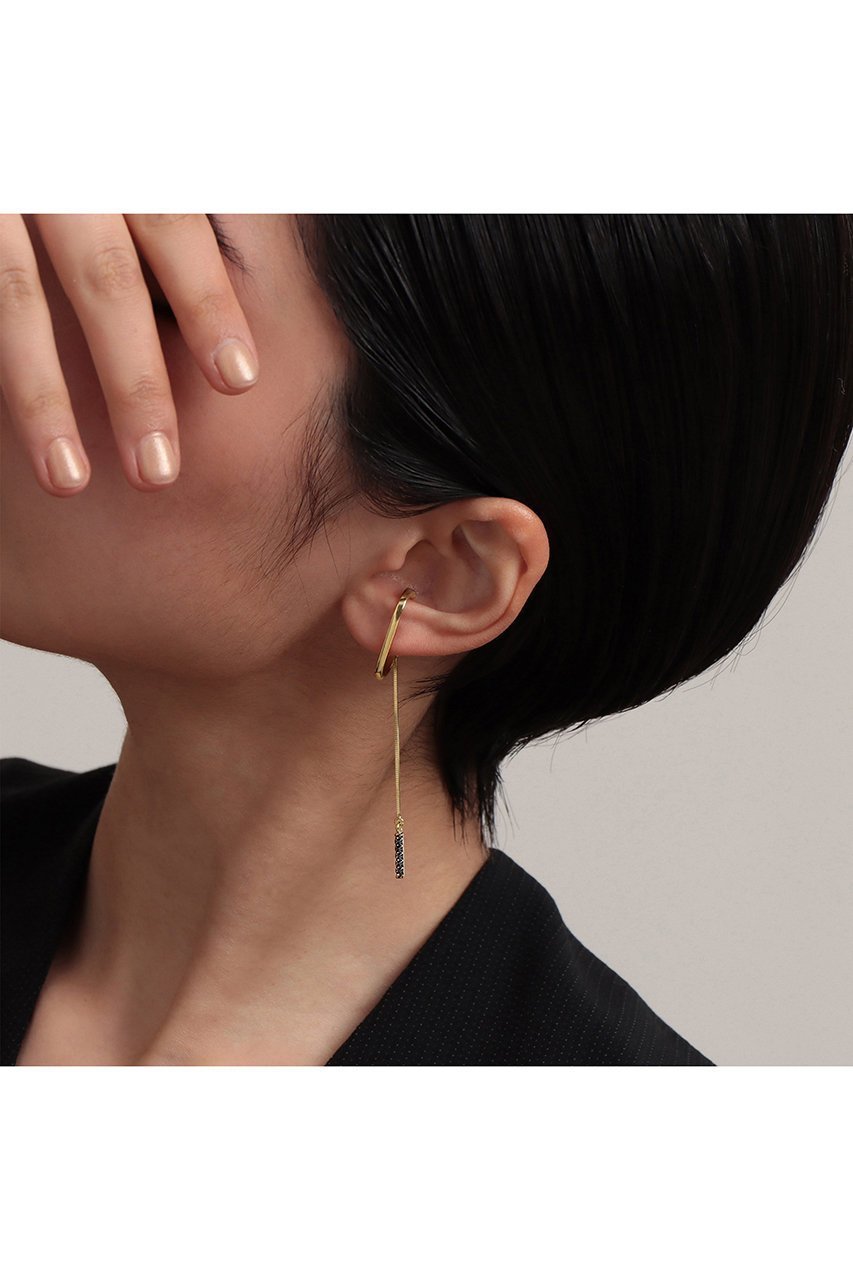 【プラス ヴァンドーム/Plus Vendome】のFINELINETATOO ジルコニア チェーン イヤーカフ(片耳用) 人気、トレンドファッション・服の通販 founy(ファニー) 　ファッション　Fashion　レディースファッション　Fashion for Women　ジュエリー　Jewelry　ファッションリング　Fashion Rings　イヤリング・フープ・ドロップタイプ　Hoop, Drop & Clip Earrings　イエロー　Yellow　イヤリング　Earrings　イヤーカフ　Ear Cuffs　コーティング　Coating, Coated Finish　シンプル　Simple, Minimal　スタイリッシュ　Stylish, Fashionable　チェーン　Chain, Chain Strap　メタル　Metal, Metal Parts　モダン　Modern, Contemporary　ロング　Long, Long-Length　片耳　One-Ear, Single Earring　other-3|ID: prp329100003392239 ipo3291000000035761740