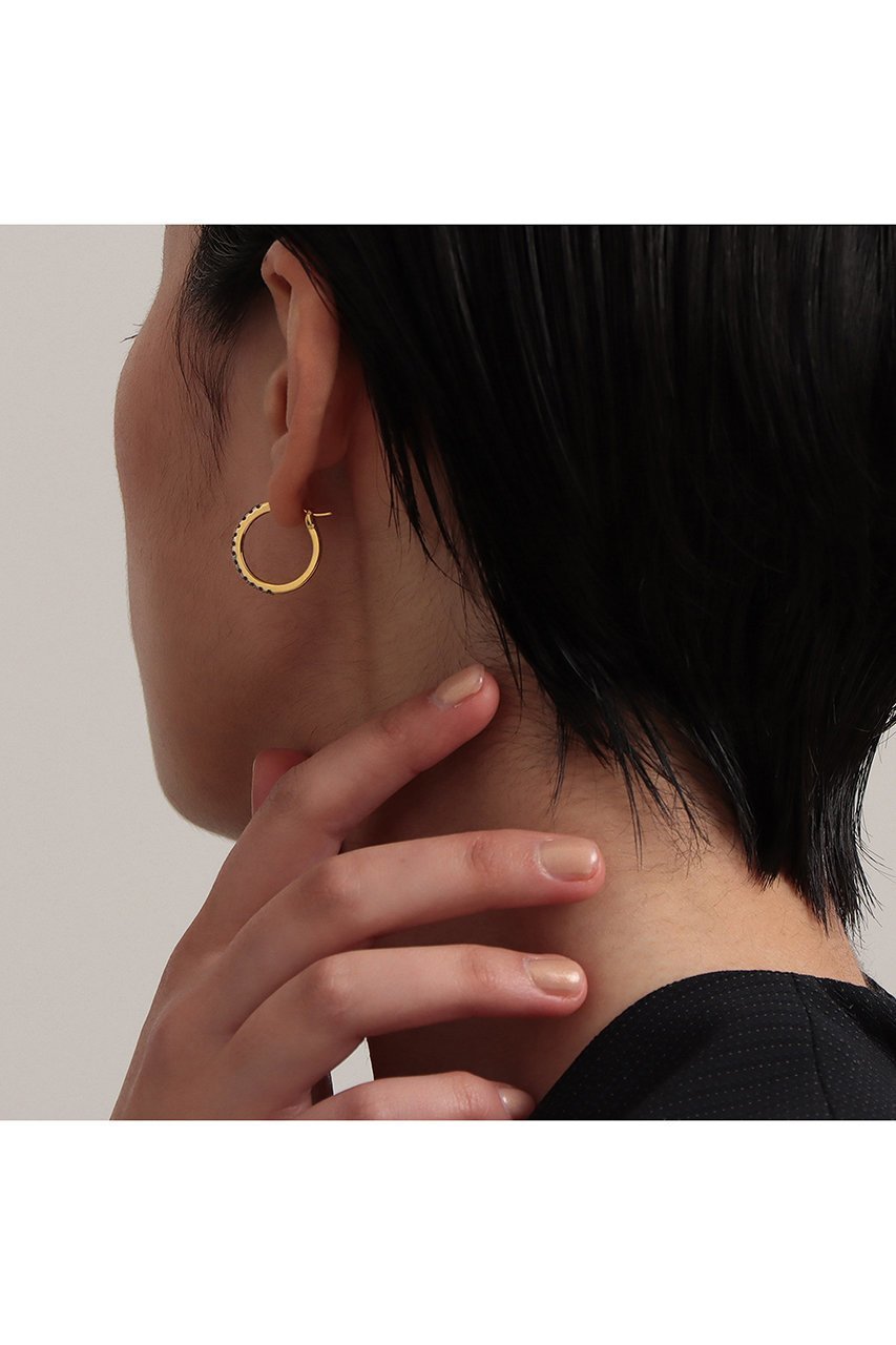 【プラス ヴァンドーム/Plus Vendome】のFINELINETATOO 02 ジルコニア フープピアス 人気、トレンドファッション・服の通販 founy(ファニー) 　ファッション　Fashion　レディースファッション　Fashion for Women　ジュエリー　Jewelry　ファッションリング　Fashion Rings　イヤリング・フープ・ドロップタイプ　Hoop, Drop & Clip Earrings　イエロー　Yellow　イヤリング　Earrings　コーティング　Coating, Coated Finish　シンプル　Simple, Minimal　スタイリッシュ　Stylish, Fashionable　フィット　Fit, Slim Fit　フープ　Hoop, Hoop Earrings　モダン　Modern, Contemporary　other-5|ID: prp329100003392253 ipo3291000000035758444