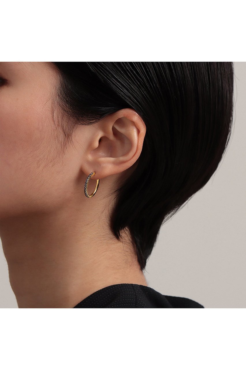 【プラス ヴァンドーム/Plus Vendome】のFINELINETATOO 02 ジルコニア フープピアス 人気、トレンドファッション・服の通販 founy(ファニー) 　ファッション　Fashion　レディースファッション　Fashion for Women　ジュエリー　Jewelry　ファッションリング　Fashion Rings　イヤリング・フープ・ドロップタイプ　Hoop, Drop & Clip Earrings　イエロー　Yellow　イヤリング　Earrings　コーティング　Coating, Coated Finish　シンプル　Simple, Minimal　スタイリッシュ　Stylish, Fashionable　フィット　Fit, Slim Fit　フープ　Hoop, Hoop Earrings　モダン　Modern, Contemporary　other-6|ID: prp329100003392253 ipo3291000000035758445