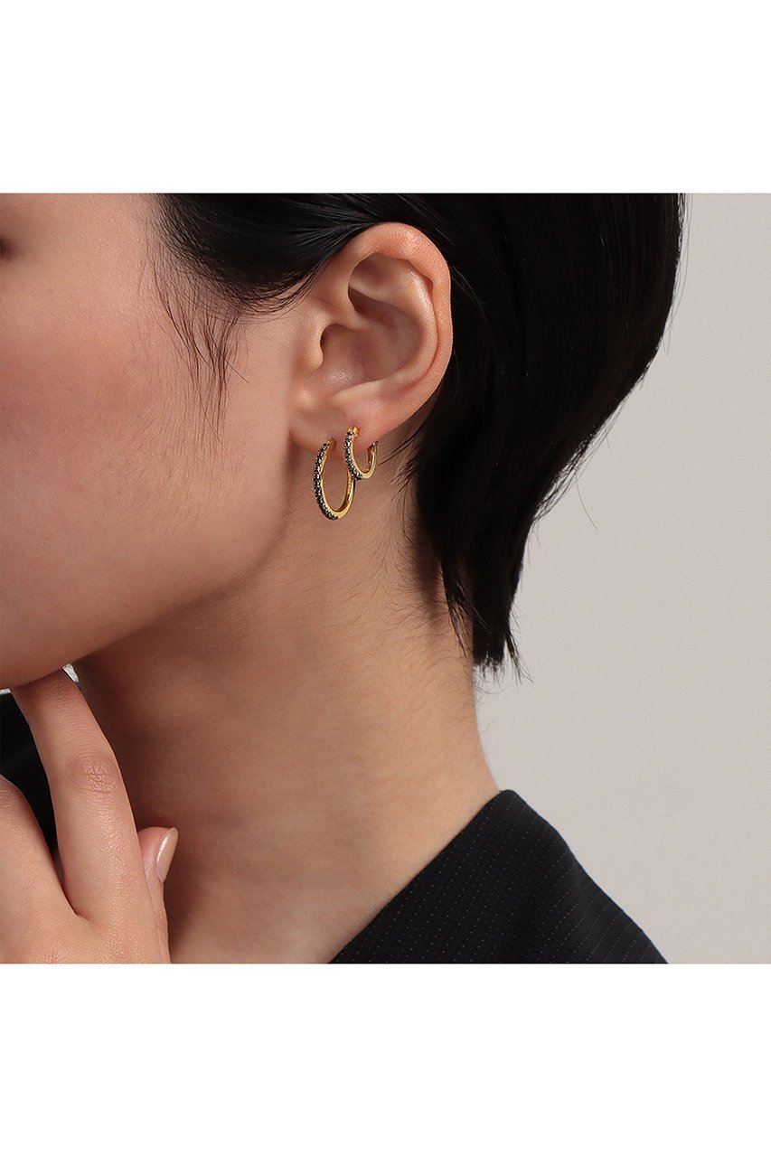 【プラス ヴァンドーム/Plus Vendome】のFINELINETATOO 02 ジルコニア フープピアス 人気、トレンドファッション・服の通販 founy(ファニー) 　ファッション　Fashion　レディースファッション　Fashion for Women　ジュエリー　Jewelry　ファッションリング　Fashion Rings　イヤリング・フープ・ドロップタイプ　Hoop, Drop & Clip Earrings　イエロー　Yellow　イヤリング　Earrings　コーティング　Coating, Coated Finish　シンプル　Simple, Minimal　スタイリッシュ　Stylish, Fashionable　フィット　Fit, Slim Fit　フープ　Hoop, Hoop Earrings　モダン　Modern, Contemporary　other-7|ID: prp329100003392253 ipo3291000000035758446