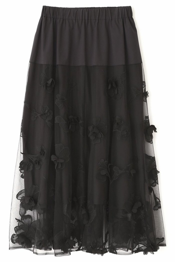 【アドーア/ADORE】の3Dレーススカート インテリア・キッズ・メンズ・レディースファッション・服の通販 founy(ファニー) https://founy.com/ ファッション Fashion レディースファッション Fashion for Women スカート Skirts ロングスカート Long Skirts / Maxi & Midi Skirts エレガント 上品 Elegant フラワー Flower, Floral フレア Flare, Flared モチーフ Motif, Design Theme レース Lace, Lace Fabric ロング Long, Long-Length 無地 Plain, Solid Color |ID: prp329100003392273 ipo3291000000035693883