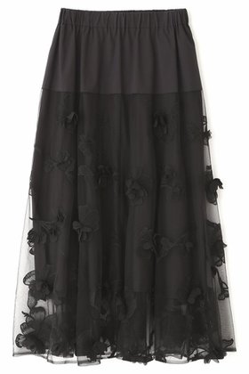 【アドーア/ADORE】 3Dレーススカート人気、トレンドファッション・服の通販 founy(ファニー) ファッション Fashion レディースファッション Fashion for Women スカート Skirts ロングスカート Long Skirts / Maxi & Midi Skirts エレガント 上品 Elegant フラワー Flower, Floral フレア Flare, Flared モチーフ Motif, Design Theme レース Lace, Lace Fabric ロング Long, Long-Length 無地 Plain, Solid Color |ID:prp329100003392273