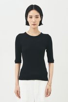 【ザ ストア バイ シー/THE STORE by C】のウォッシャブルシルクリブプルオーバー ブラック|ID: prp329100003392298 ipo3291000000032895064