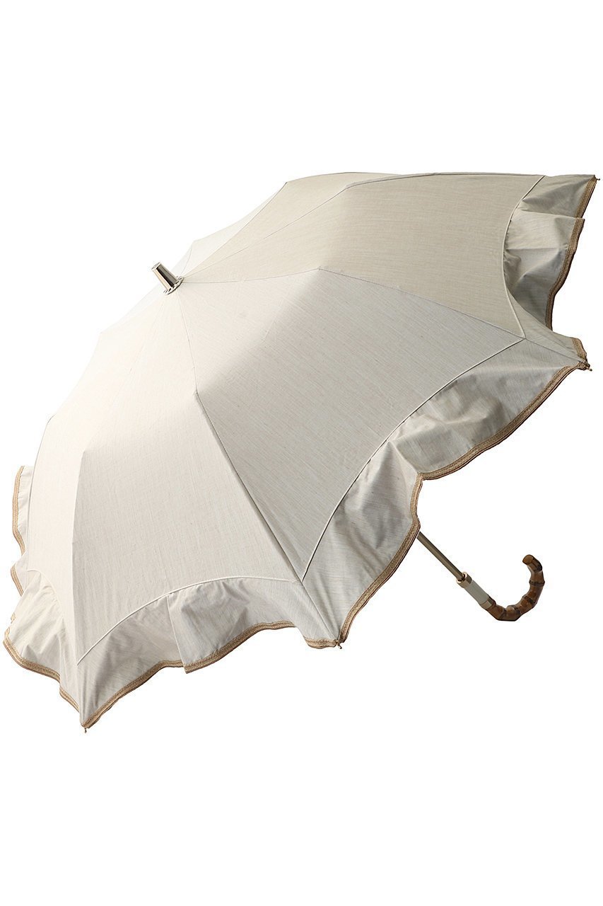 【グレイシー/Gracy】のGRC晴雨兼用RO T/C Natural frill インテリア・キッズ・メンズ・レディースファッション・服の通販 founy(ファニー) 　ファッション　Fashion　レディースファッション　Fashion for Women　レイングッズ・傘・晴雨兼用傘　Umbrellas & Rain Gear　コンパクト　Compact, Small Size　ハンカチ　Handkerchief, Hanky　フェミニン　Feminine, Girly　フリル　Frill, Ruffle　傘　Umbrella, Parasol　夏　Summer　旅行　Travel　時計　Watch, Wristwatch　エクリュ|ID: prp329100003393149 ipo3291000000032846480