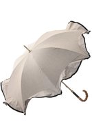 【グレイシー/Gracy】のGRC晴雨兼用S T/C Natural frill 人気、トレンドファッション・服の通販 founy(ファニー) ファッション Fashion レディースファッション WOMEN 傘 / レイングッズ Umbrellas/Rainwear ウッド ハンカチ フェミニン フリル レース 傘 夏 Summer 時計 |ID:prp329100003393150