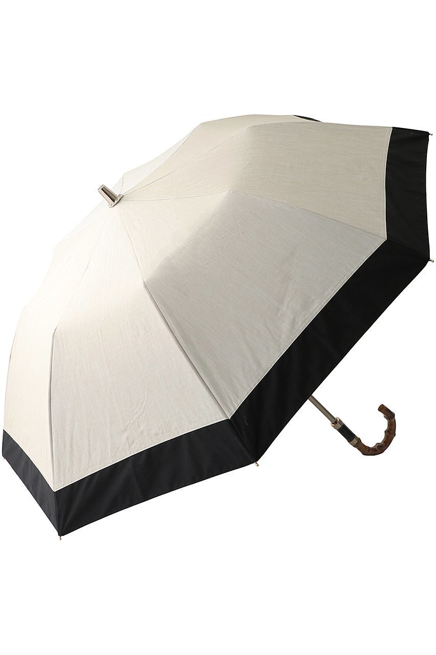 【グレイシー/Gracy】のGRC晴雨兼用RO T/C Natural bicolor インテリア・キッズ・メンズ・レディースファッション・服の通販 founy(ファニー) 　ファッション　Fashion　レディースファッション　Fashion for Women　レイングッズ・傘・晴雨兼用傘　Umbrellas & Rain Gear　ウッド　Wooden Design　コンパクト　Compact, Small Size　トラベル　Travel, Travel Gear　ハンカチ　Handkerchief, Hanky　モダン　Modern, Contemporary　エレガント 上品　Elegant　傘　Umbrella, Parasol　夏　Summer　時計　Watch, Wristwatch　ブラック|ID: prp329100003393151 ipo3291000000032859743