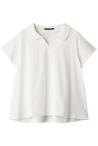 【ミズイロ インド/mizuiro ind】のskipper collar T Tシャツ off white|ID:prp329100003395208