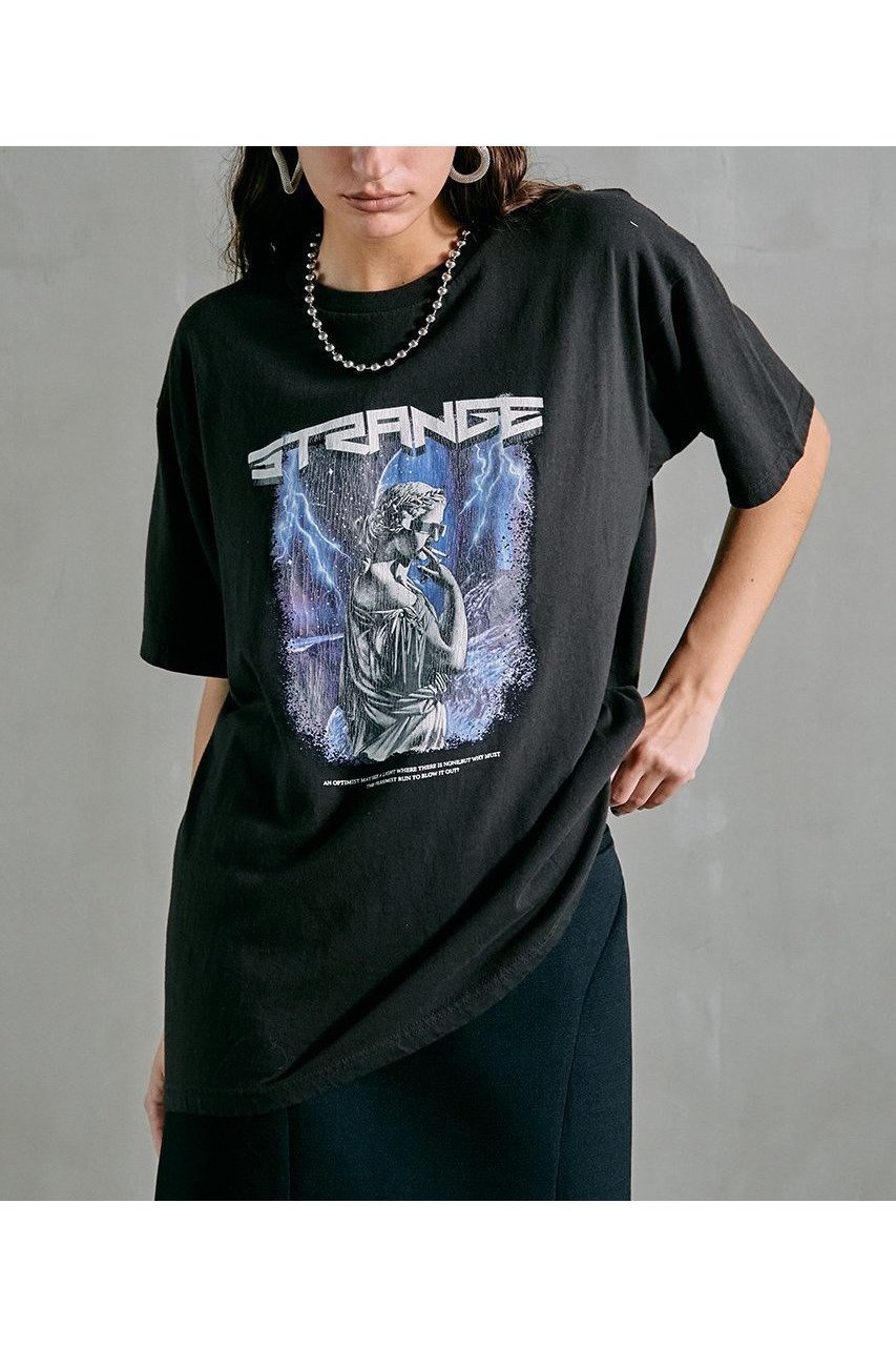 【プランク プロジェクト/PRANK PROJECT】のSTRANGE Tシャツ / STRANGE Tee 人気、トレンドファッション・服の通販 founy(ファニー) 　ファッション　Fashion　レディースファッション　WOMEN　トップス・カットソー　Tops/Tshirt　シャツ/ブラウス　Shirts/Blouses　ロング / Tシャツ　T-Shirts　カットソー　Cut and Sewn　ウォッシュ　Wash　グラフィック　Graphic　ショート　Short　スリーブ　Sleeve　プリント　Print　ヴィンテージ　Vintage　夏　Summer　 other-1|ID: prp329100003398389 ipo3291000000022577118