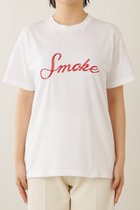 【ウィムガゼット/Whim Gazette】のsmoke刺繍Tシャツ オフホワイト|ID:prp329100003399496